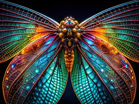 Night Photography: Crosshatch Insect Patterns - Graphic Design Elements