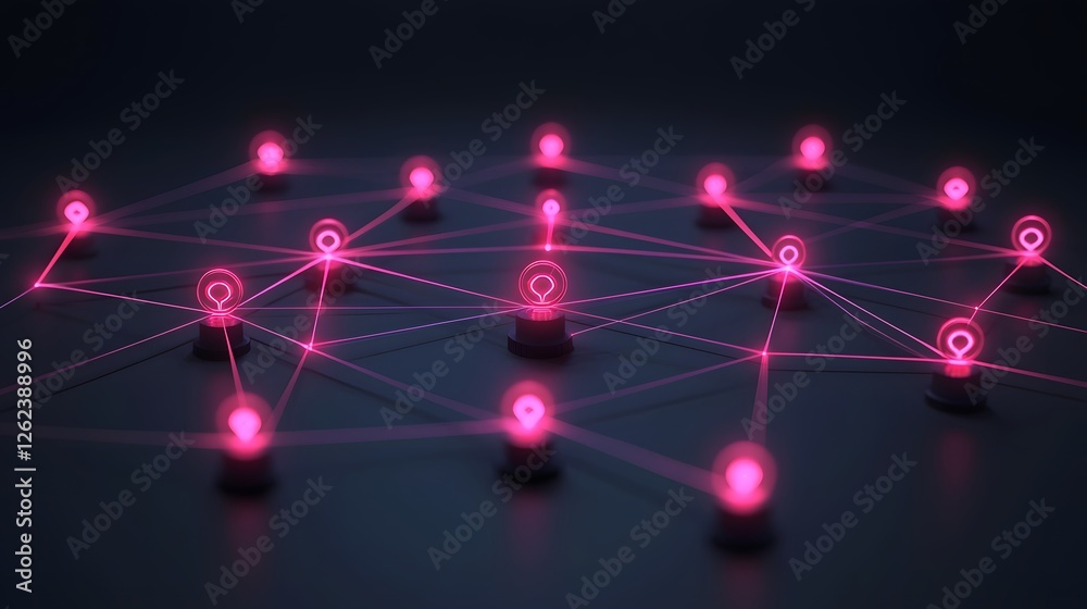 Poster a futuristic and dynamic visualization of a sprawling cryptocurrency network spanning multiple inter