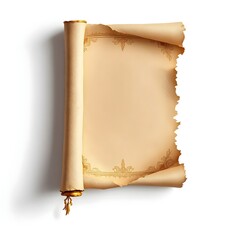 Ancient Scroll with Golden Embossing