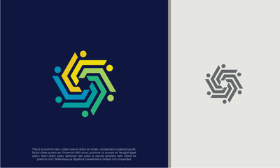 Global Community Logo Icon Elements Template. Community human Logo template vector. Community health care. Abstract Community logo. Social Networking logo designs.