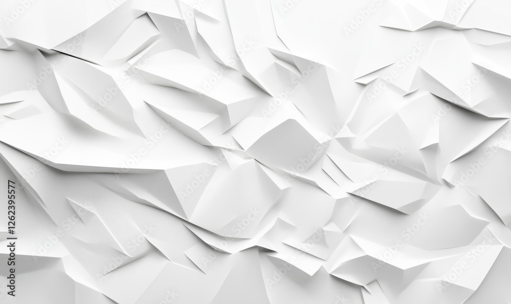 Poster abstract white geometric background with sharp angular shapes and textures