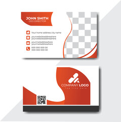 Business card design template, Clean professional business card template, visiting card, business card template.
