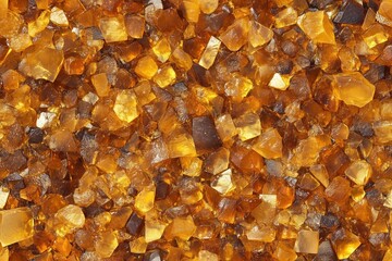 Seamless Amber collection of amber-colored crystals, showcasing their natural facets and textures. The crystals vary in size and shape, creating a rich, warm visual effect.