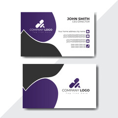 Business card design template, Clean professional business card template, visiting card, business card template.
