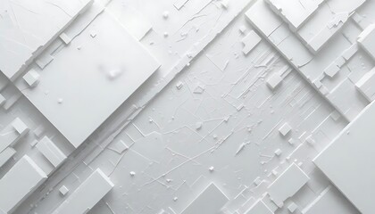 3D Abstract white background