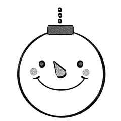 Christmas Ornament Hand drawn Doodle.