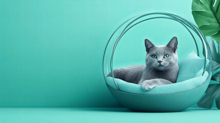 A sleek promotional flyer for a virtual pet care consultation service. digital