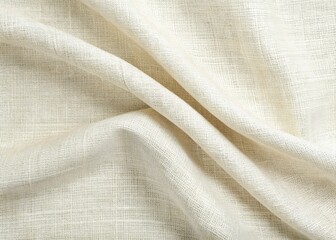 Fototapeta premium Clean White Linen Texture Background - High-Resolution Stock Photo
