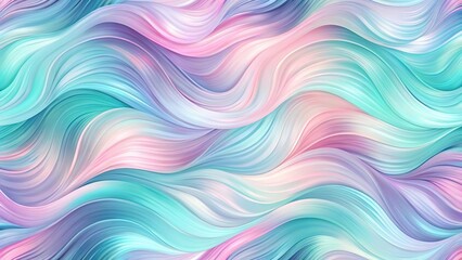 Obraz premium Pastel Wave Abstract Art: Soft, Dreamy Swirl Pattern Background Design