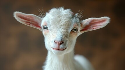 Obraz premium Creates Adorable Goat in 3D - Eid ul Azha HD 8K wallpaper Photographic Image
