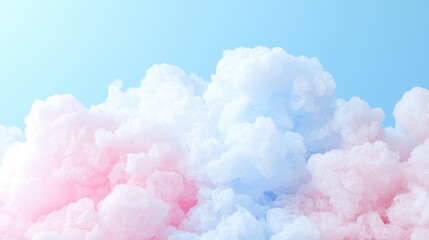 Fototapeta premium Abstract pastel cloudscape, vibrant color blend, soft light, artistic design, digital creation, for background use