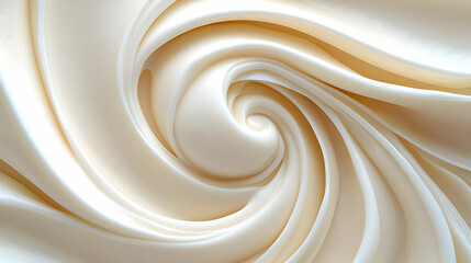 Creamy swirl, food texture background, abstract design
