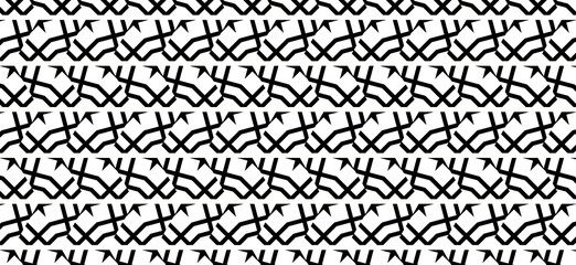 Monochrome Geometric Abstract Art Deco Style Pattern Background