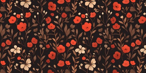 botanical seamless pattern floral luxury background