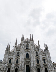 Fototapeta premium historical architecture Milan Cathedral.