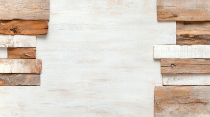 Fototapeta premium Creating rustic wood wall art indoor craft project close-up