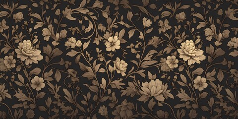 botanical seamless pattern floral luxury background