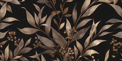 botanical seamless pattern floral luxury background