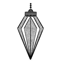 Christmas Ornament Hand drawn Doodle.