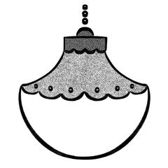 Christmas Ornament Hand drawn Doodle.