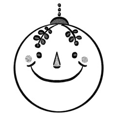 Christmas Ornament Hand drawn Doodle.