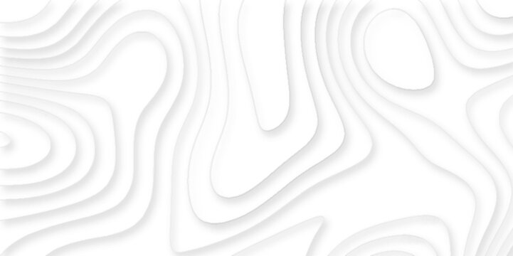 Blank Detailed topographic patter line map background , abstract background vector natural shadow papercut web topography map spiral line,. 3d realistic papercut decoration textured with wavy layers.
