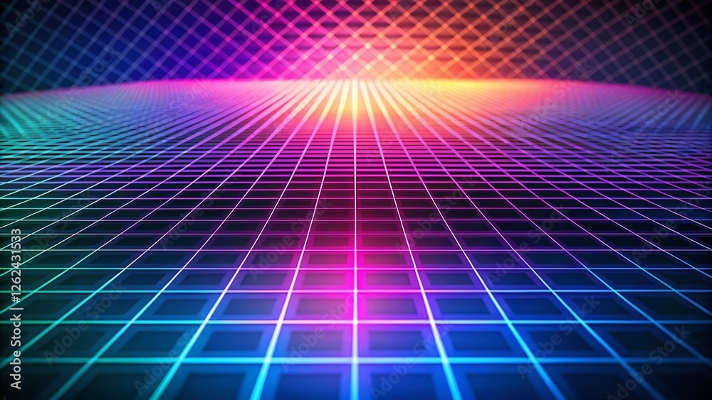 Poster subtle grid background: light contrasting texture with bokeh effect