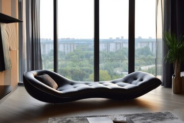 Modern Luxury Chaise Lounge in Stylish Apartment
