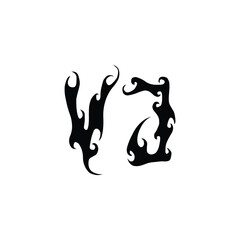 VJ monogram logo design letter text name symbol monochrome logotype alphabet character simple logo