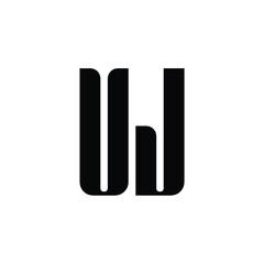 VJ monogram logo design letter text name symbol monochrome logotype alphabet character simple logo