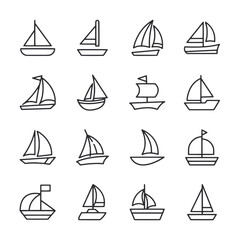 A collection of boats in a row