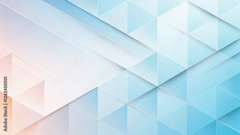 Poster abstract light blue and pink geometric creative background with light and shadow.
