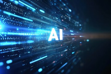 Innovative layouts for advertising highlighting artificial intelligence technology