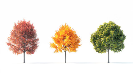 Seasonal concept Winter, Spring, Summer, and Autumn