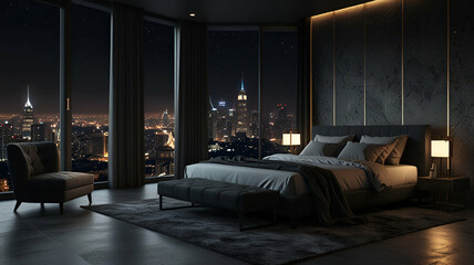 interior of a hotel room