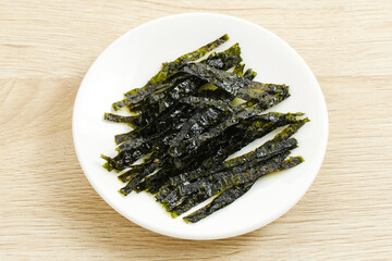 Sliced Seaweed, salted nori laver sheet 

