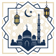 vector illustration of mosque