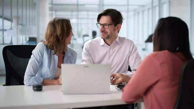 Client Couple With Tax Accountant