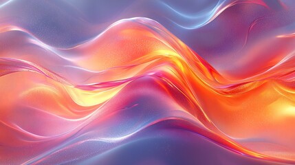 Obraz premium Abstract Colorful Waves, Vibrant Fluid Background