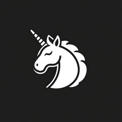 Unicorn Line Icon for Startup Business Investment and Funding