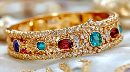 Luxurious gold bracelet