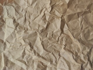 Abstrack crumpled brown paper texture and background 