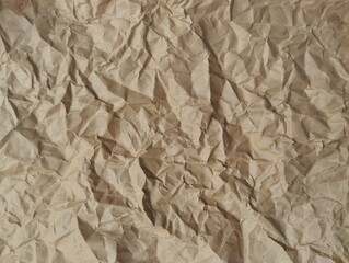 Abstrack crumpled brown paper texture and background 