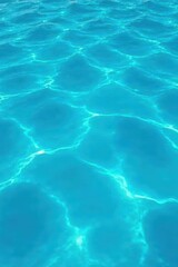 Fototapeta premium Crystal clear blue water, concentric ripples, gentle wave pattern, light, nature
