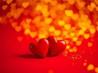 valentine background with hearts