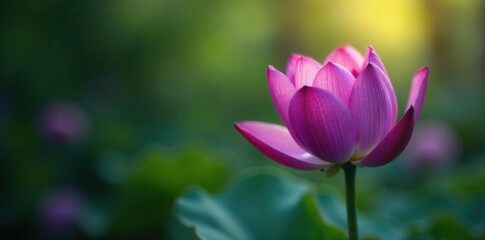 Obraz premium Deep purple petals, intense focus, tranquil green backdrop, macro photography, vibrant color