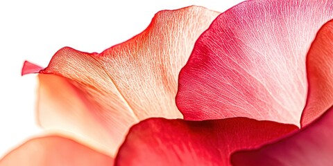 Close up of a pink flower petal