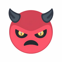 Angry Face with Horns
