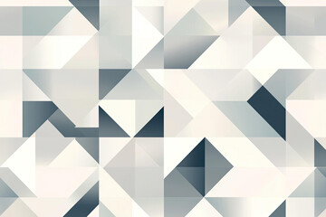 Fototapeta premium Abstract Geometric Pattern with Varying Shades of Gray and White Triangles