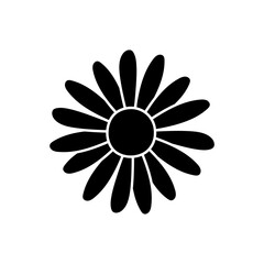 Flower icon vector. Garden illustration sign. Flora symbol or logo.